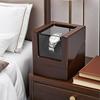 Embers Luxry Single Watch Winder Battery Wooden Shaker Watch Box Automatic Winder Glass Storage Case Mabuchi Motro2027
