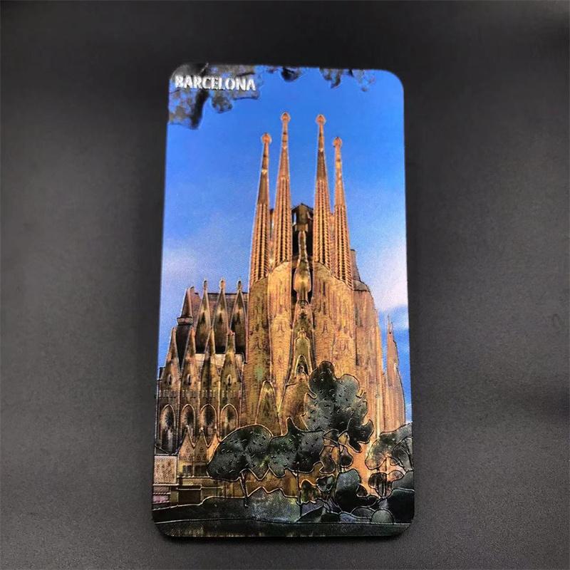 Kühlschrankmagnet mit Spanien-Land-Souvenir, Madrid, Barcelona, Magnetmagnete für den Kühlschrank, Kunstharz, bemalt, dekoratives Kunsthandwerk