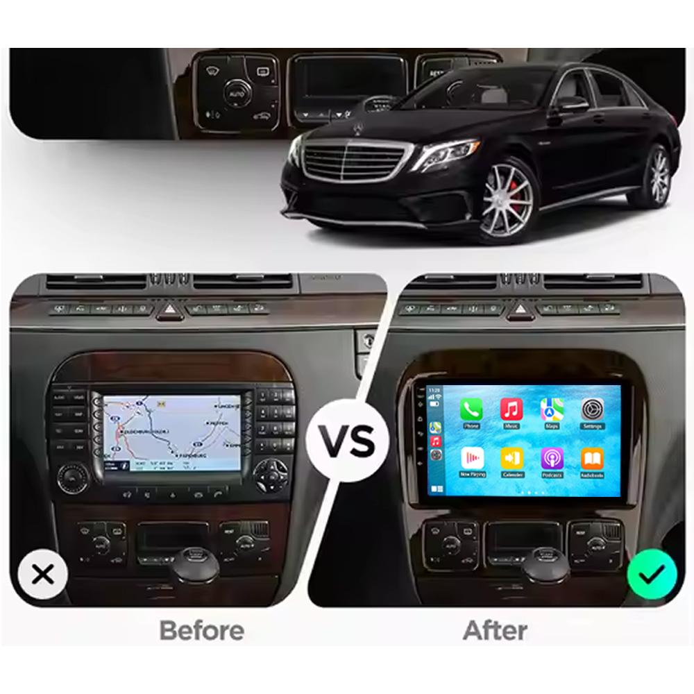 Pentru Mercedes-Benz S-klasse (W220) 1998-2005  Player Radio Auto Video Multimedia Navigație GPS Auto Stereo 4G LTE Android  BT