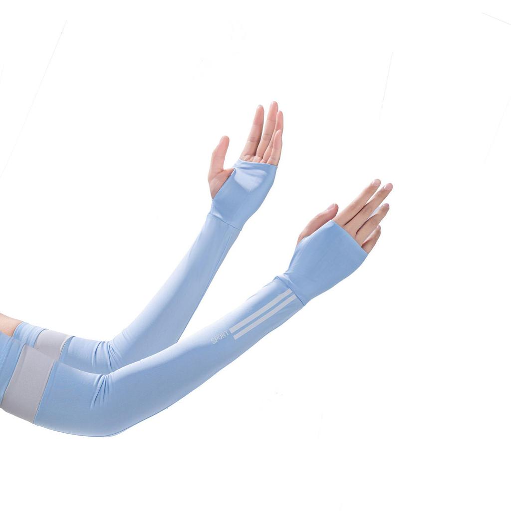 Ice Silk Sun Protection Arm Sleeves for Women - UV-Resistant, Breathable, and Cooling for Outdoor Cycling