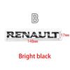 Hub Caps For Renault Megane 2 3 4 RS Grand Scenic Clio Captur Duster Trafic Logan 3D ABS car Letter Rear tail trunk Emblem badge