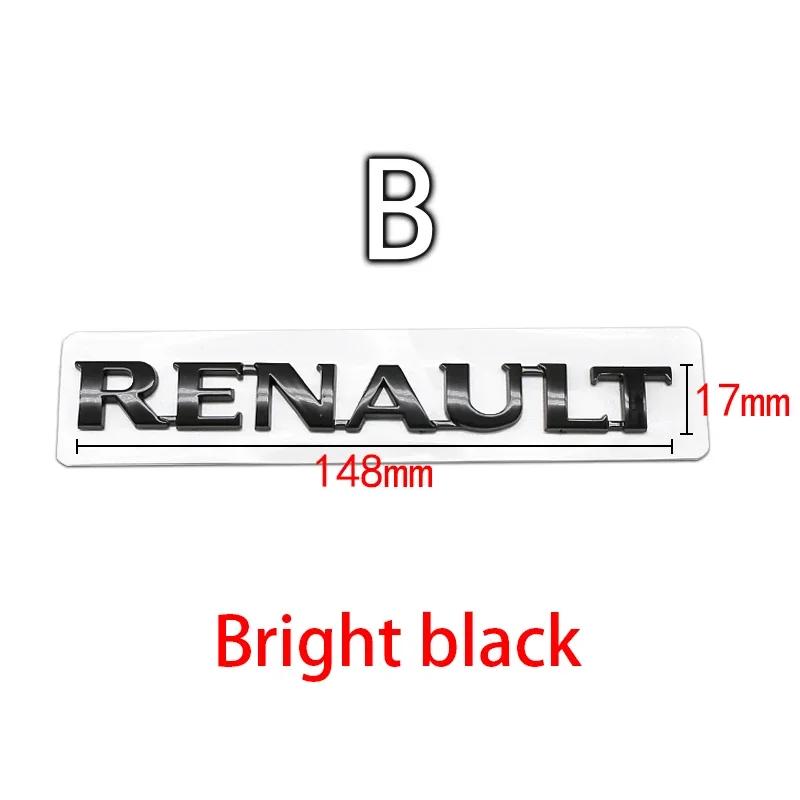 Hub Caps For Renault Megane 2 3 4 RS Grand Scenic Clio Captur Duster Trafic Logan 3D ABS car Letter Rear tail trunk Emblem badge