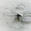 Hani. White and Silver Mizuhiki Hair Ornament for Japanese Attire, Coming-of-age Ceremony, Graduation Ceremony, Wedding, Bridal, Furisode, Hakama,