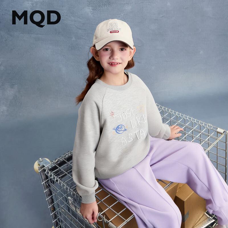 MQD Girls  Letter Raglan Sweatshirt 160