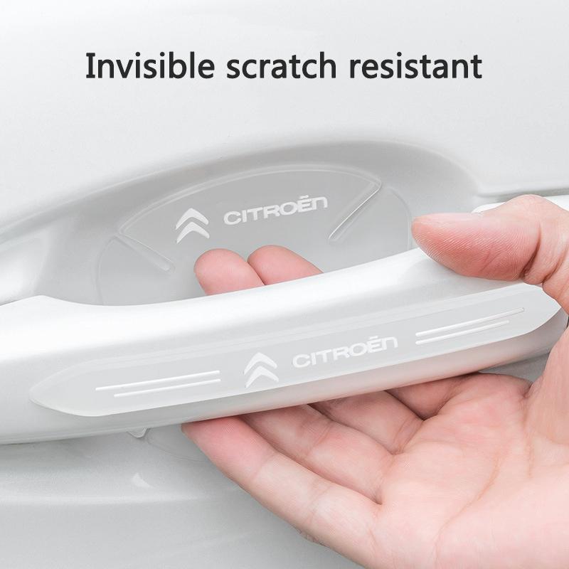 4/8Pc Car Door Handle Sticker Decoration Protection Film Accessory for Citroen C1 C4 C3 C5 C8 DS3 DS5 DS4 Berlingo Picasso Xsara ajd256