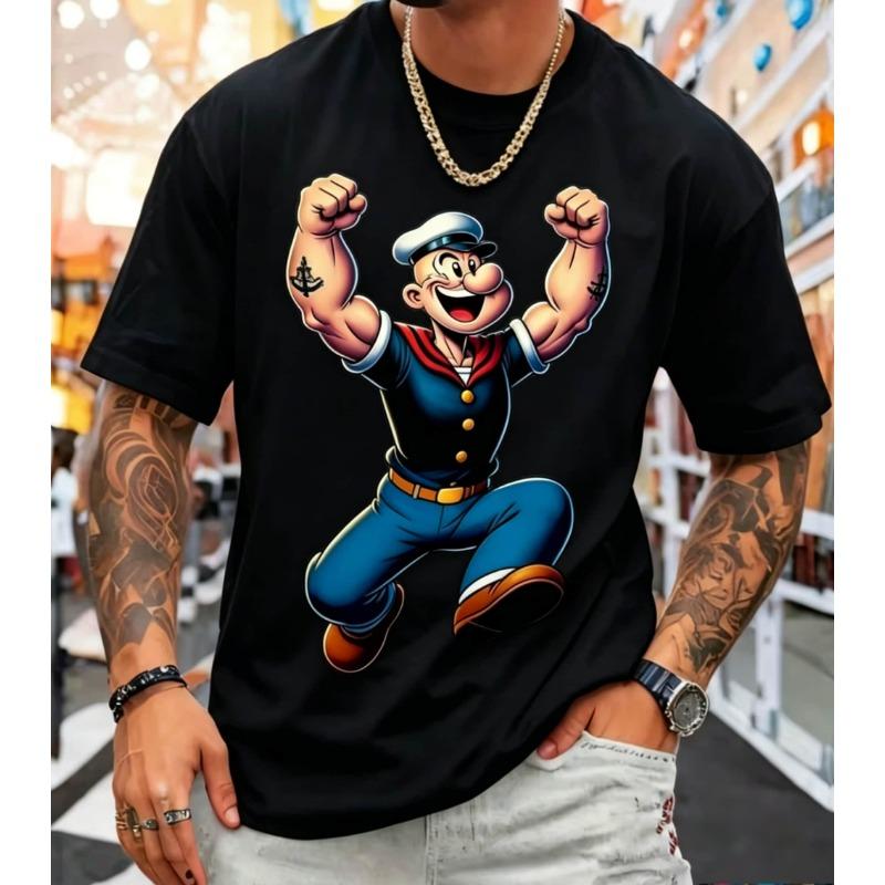 T-shirt da uomo con stampa grafica 3D retrò - Perfetta per l'uso quotidiano e le vacanze