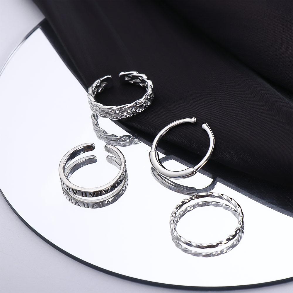 

Аксессуары для колец в стиле панк, нерегулярные хвостовые кольца, женские открывающиеся кольца, геометрические кольца на палец, корейский стиль