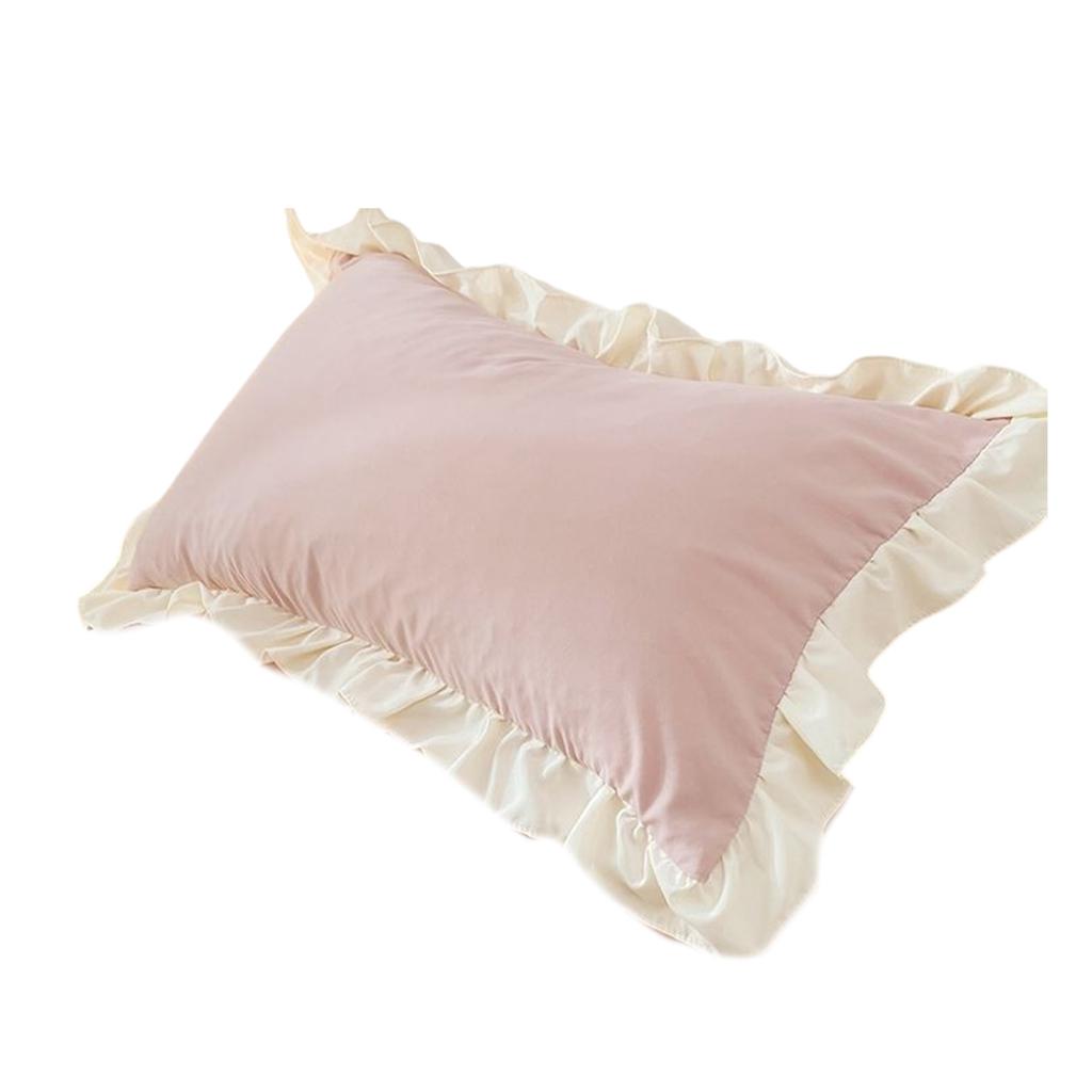Fashionable Ruffle Edge Bed Cover Sturdy Polyester Fabric Machine Washable Decorative Home Accessory