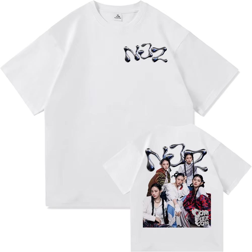 NJZ NWJNS T-Shirt Sommermode Herren/Damen Ästhetische Grafik Lässiges T-Shirt Unisex Hohe Qualität Cooles Vintage Baumwoll-Tees Shirts