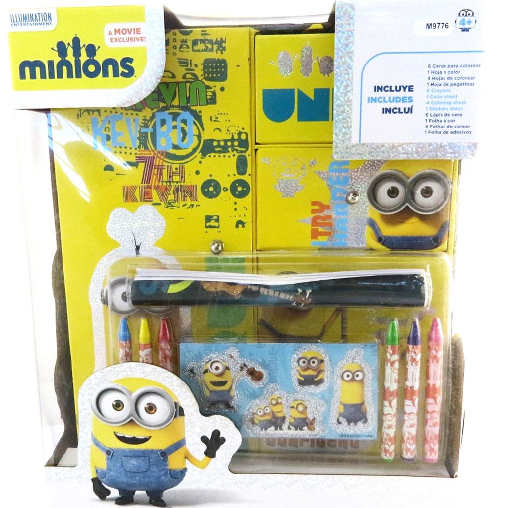 Minions [M9776] - Armoire coloriage 'Minions' (13 pièces) 43x33 cm