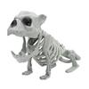Halloween Skeleton Animal Decoration Creepy Cat/Dog/Bird/Rat/Goat Head Plastic Bones for Courtyard Graveyard Halloween Decor