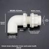 white 16mm Garden PVC Connector Fittings Straight 90 ° Elbow Tee Water Pipe Adapter Aquarium Water Supply 5-Way Joint