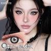 Eyeshare 1 Pair Red/Whie/Black Contact Lenses for Halloween Crazy Party Eye Makeup Lens Anime Role Playing Pupils
