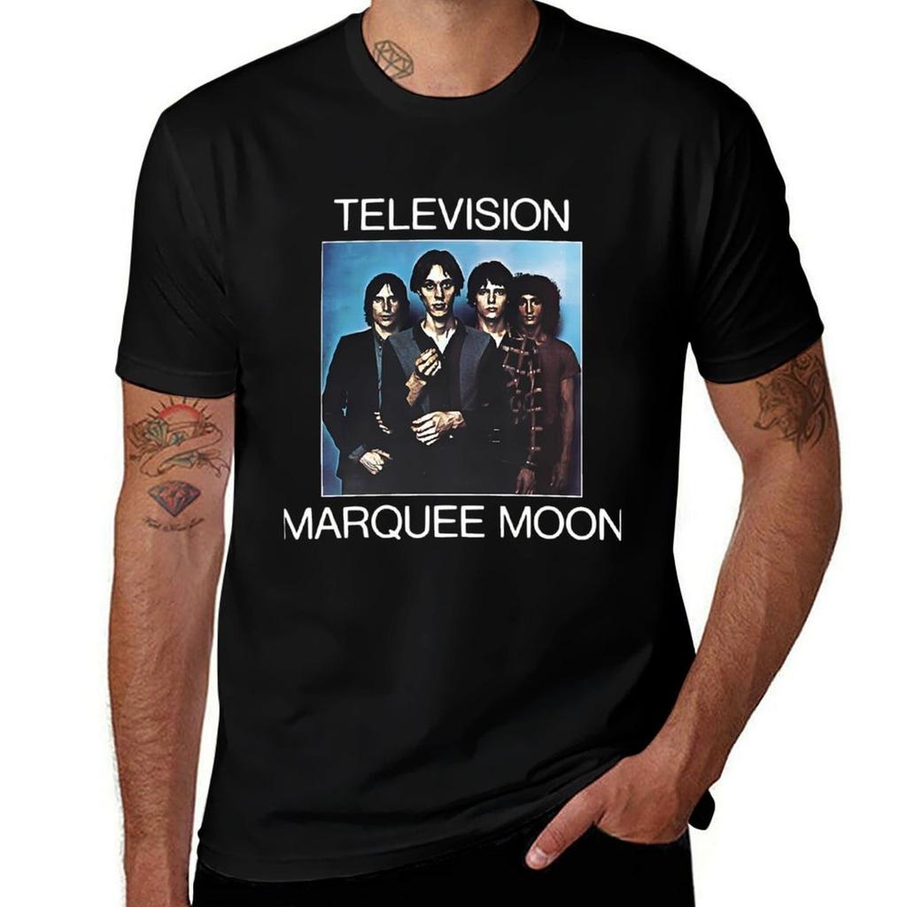 Television Marquee Moon Tshirt Basic Crew Neck Short Sleeve Top
