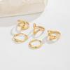 5PCS/3PCS Adjustable Open Foot Rings Polished Finish Beach Jewelry  Summer Season