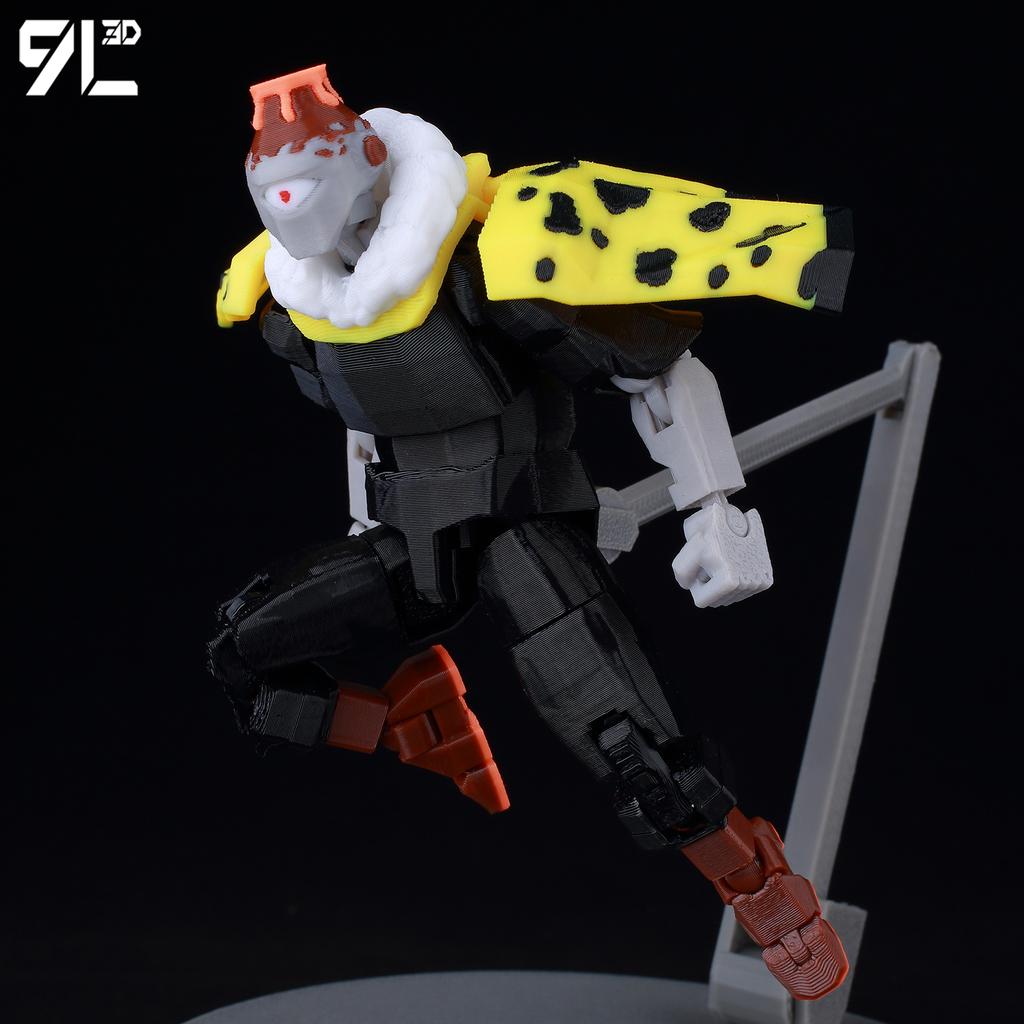 9L3D Printed Lucky Dummy 13 Jujutsu Kaisen JogoFire Anime MultiJointed Shapeshift Toy Action Figures Model Gift for Kids Adults