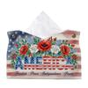 Gem Art Tissue Box Cover DIY PU Crystal Holder Desk Home Decor 9.45in