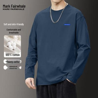 Men's Heavyweight 100% Cotton Long Sleeve T-Shirt