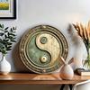 Metal Yin Yang Wall Art 20x20cm Vintage Home Decor Gift