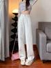 Women's High Waist Light Color Wide Leg Jeans - Spring/Summer 2025 Korean Style, Floor-Length, Slimming, Thin and Versatile Straight Leg Pants