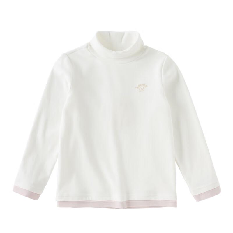 DAVE & BELLA Girls' Anti-bacterial High-Neck Long-Sleeve T-shirt