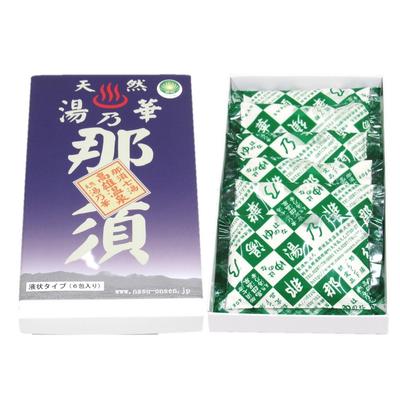 40g Nasu Onsen Natural Bath Flower 6-Pack Non-woven Fabric Bath Additive with Fukin Onsen Small Natural