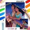 Aladdin And Jasmine Digital Oil Painting Art Kit Handmade DIY Home Decor Gift
