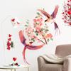 Romantic Flowers and Birds Wall Sticker Self-Adhesive Removable for Bedroom Entryway Home Decor