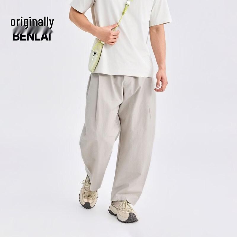 

Benlai Men s Loose Fit Straight Leg Casual Trousers M