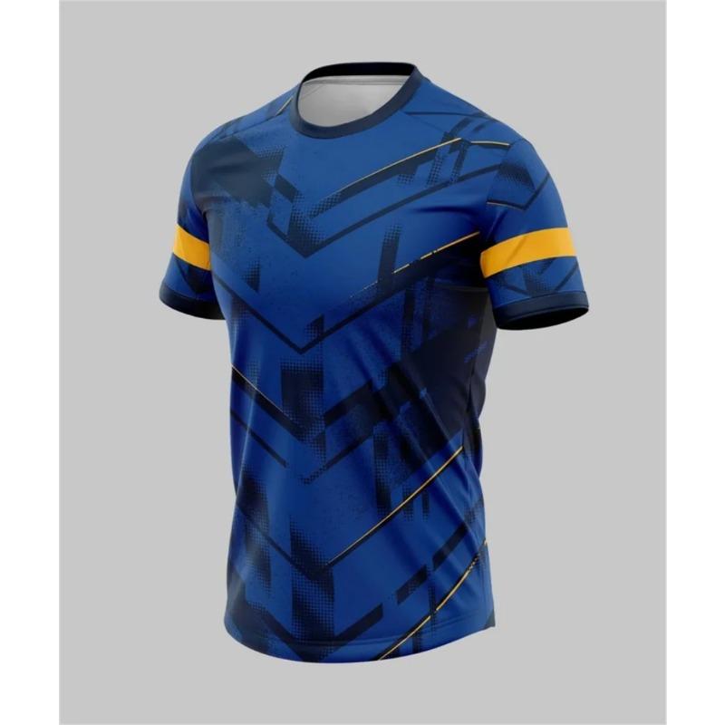 Camisetas de Fútbol Deportivas Camiseta de Fitness para Correr al Aire Libre Impresión 3D Verano Secado Rápido Camiseta para Hombre Ropa Camiseta