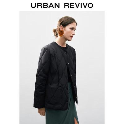 UR Women's Elegant Diamond Quilted Down Jacket