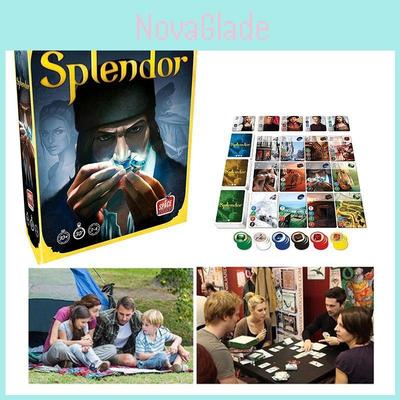 Splendor Gra Planszowa Pełna Wersja Angielska Pudełko na Imprezę Domową z Kartami Kolekcjonerskimi
