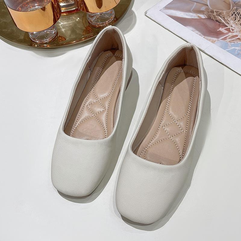 Dámské jarní 2025 nové populární boty Doudou s kulatou špičkou, silným podpatkem, měkkou podrážkou, měkkým povrchem, nízkým podpatkem, pohodlné, neunavující nohy