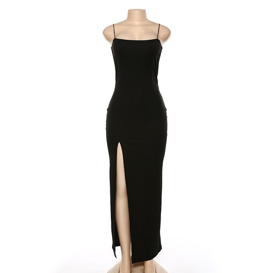 Long Slip Dress Women Sexy Strap Backless Slim Maxi Dress Summer Elegant Sleeveless Evening Club Party Sundress