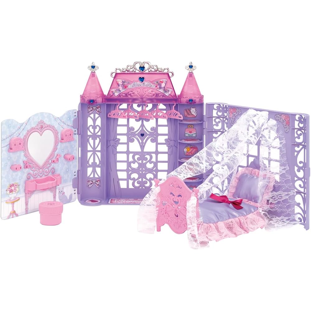 Takara Tomy “Licca-chan Yumemiru Princess Room” Dress Up Doll Playhouse Toy 3 Year Old and Over T...