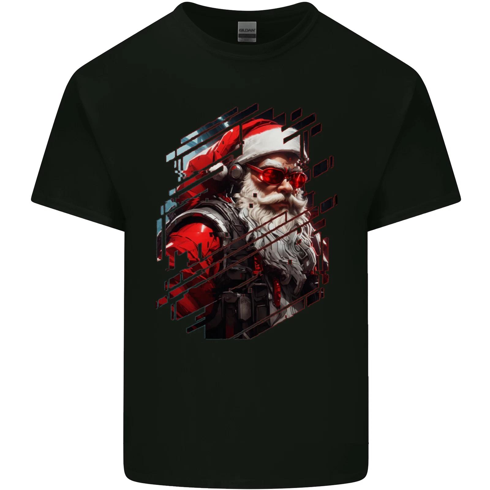 

Cyberpunk Santa Claus Christmas Xmas Kids T-Shirt Childrens 3XL