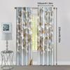 Set Of 2 Popular Curtain Panels Print White Floral Versatile Polyester Without Rod Holiday Kitchen Living Room Perfect For Area