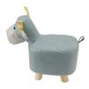 Animal Footstools Prevent Slip Cute Cartoon Giraffe Shape Soft Small Kids Stools for Home Blue