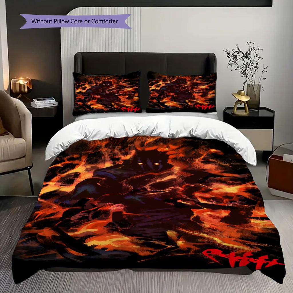 Green Monster Set Threepiece Set 1 Duvet Cover 2 Pillowcase Without Core Christmas Birthday Gift Soft And Comfortable Bedding Set Bedding