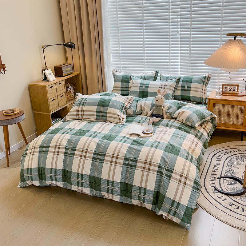 Nordic Thickened 100 Percent Cotton Brushed Duvet Cover Soft Skin Friendly Comfortable Single Double Quilt Cover