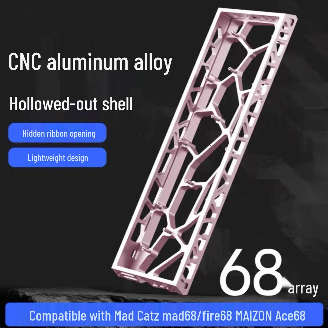 68-Key Hollow Keyboard Case for Meja
