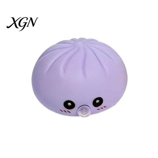 Stress Relief Toy Rice Dumpling Squeeze Soft Balls Cute Fun Fidget Blow Bubbles Shape Skin-Friendly for Adults