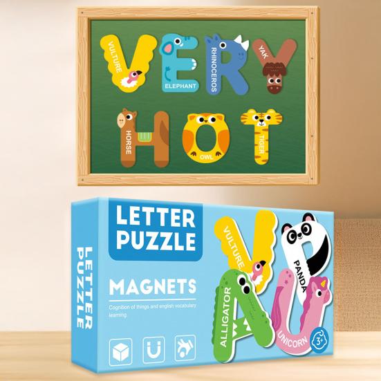 1 Set Bokstäver Siffror Kylskåpsmagnet Småbarn Djur Grönsak Fordon ABC Förskoleinlärning Kylskåpsmagneter Pedagogisk Leksak