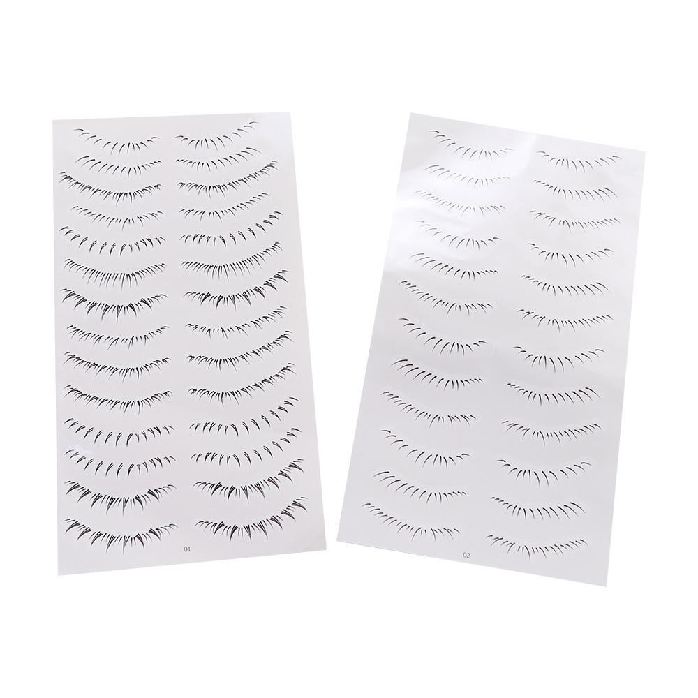 Multi-Style False Eyelashes Tattoo Simulation Transfer Lashes Decals  Eye Makeup Tools