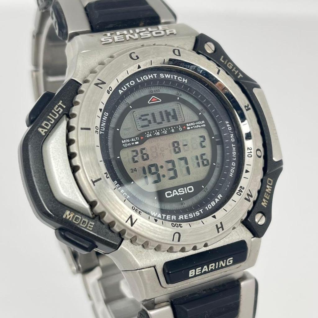 Used CASIO [Good operation] Pro Trek Hunting World PRT-1400 (40