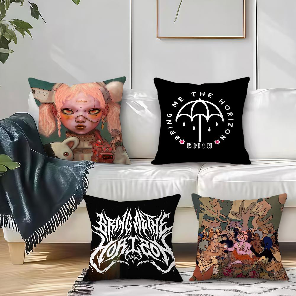 B-Bring M-Me Band H-Horizons cushion cover Square Sofa Cushion Cover Casual Skin-Friendly Comfortable Pillow Cover