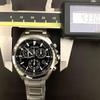 Used [Working item] CITIZEN/Citizen Solar E820 Black Dial Titanium Lightweight