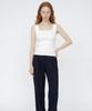 Seuneogeuyu Square Neck Ribbed Sleeveless Knit 4 Colors S M