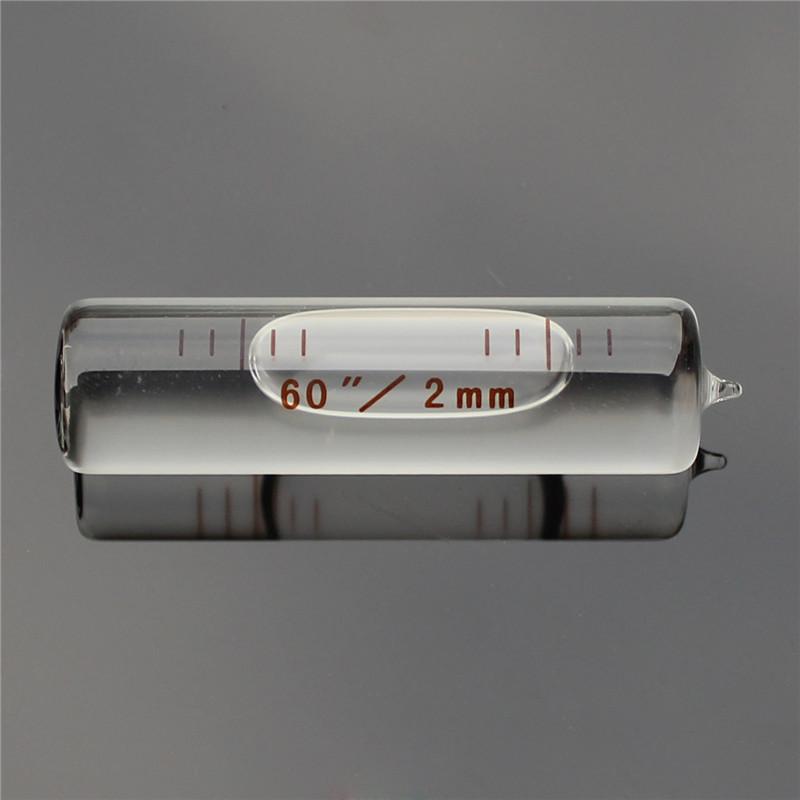 High Precision Multiple Specifications Glass Tube Horizontal Bubble Columnar Level Bubble Strip Leveling Diameter 12mm