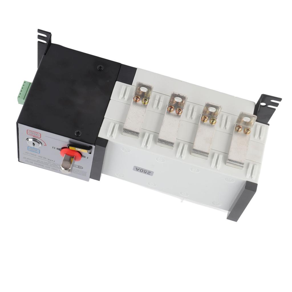 Generator Transfer Switch Isolated 2in 1out Mechanical Interlock Design Dual Power Automatic Transfer Switch AC400V 250A